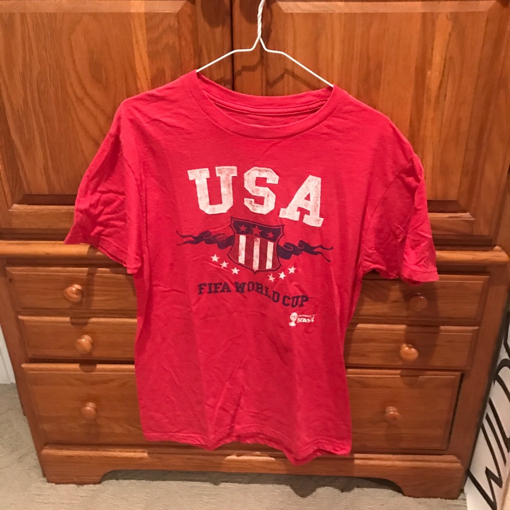 Red USA FIFA World Cup tshirt